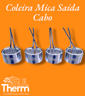 coleira mica saida cabo